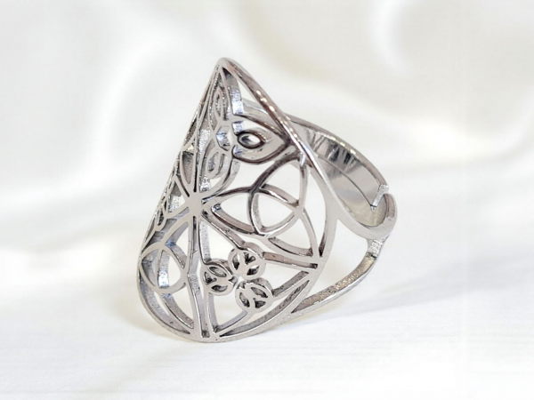 bague nœuds celtiques acier inoxydable